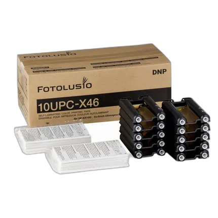 DNP Fotolusio (for Sony) UPC-X46 (4X6) Color Print Pack (25 Sheets)- 10 Pack