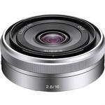 Sony E-Mount 16mm f/2.8 Wide-Angle Alpha E-Mount Lens - Silver