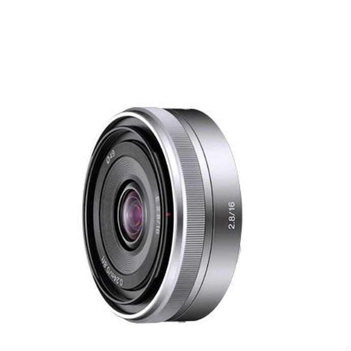 Sony E-Mount 16mm f/2.8 Wide-Angle Alpha E-Mount Lens - Silver Top