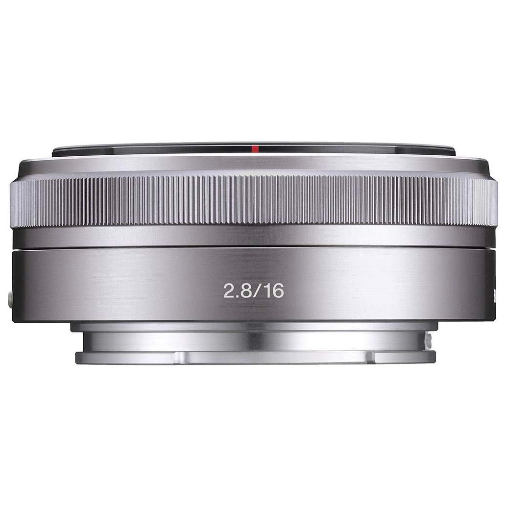 Sony E 16mm f/2.8 Lens (Silver) Top