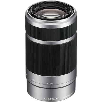 Sony E 55-210mm f/4.5-6.3 OSS E-mount Zoom Lens - Silver