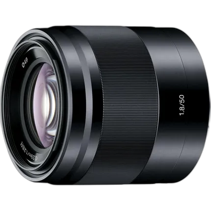 Sony E 50mm f/1.8 OSS E-Mount Prime Medium Telephoto Lens - Black