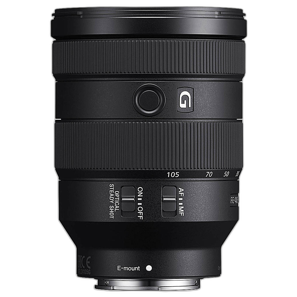 Sony FE 24-105mm f/4 G OSS side angle