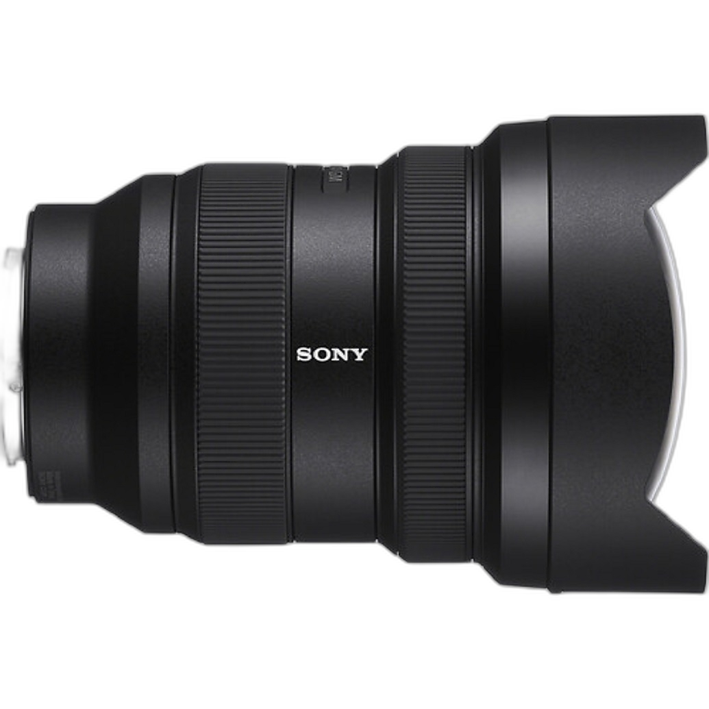 Sony FE 12-24mm f/2.8 GM Lens front angle