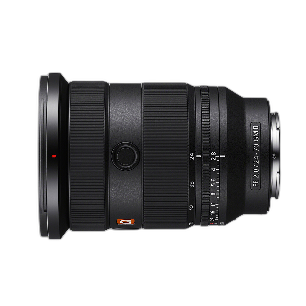 Sony FE 24-70mm f/2.8 GM II Lens angled view