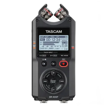 Tascam DR-40XP 4-Channel 32-Bit Float Portable Field Recorder