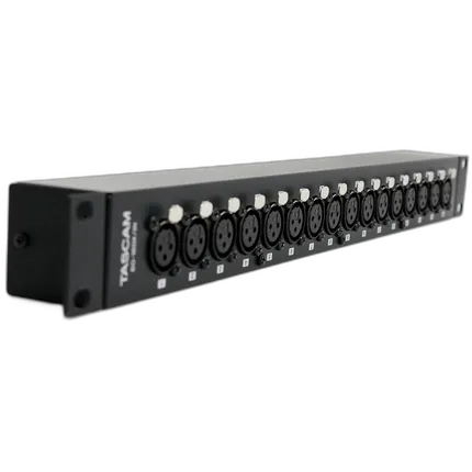 Tascam BO-16DX/IN Rackmount 16-Channel XLR Female to DB25 Adapter