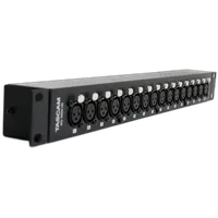 Tascam BO-16DX/IN Rackmount 16-Channel XLR Female to DB25 Adapter 0