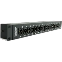 Tascam BO-16DX/OUT Rackmount 16-Channel DB25 to XLR Male Adapter 0
