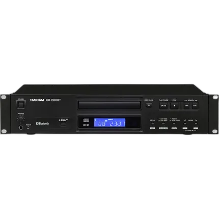 Tascam CD-200BT Rackmount CD Player With Bluetooth Receiver
