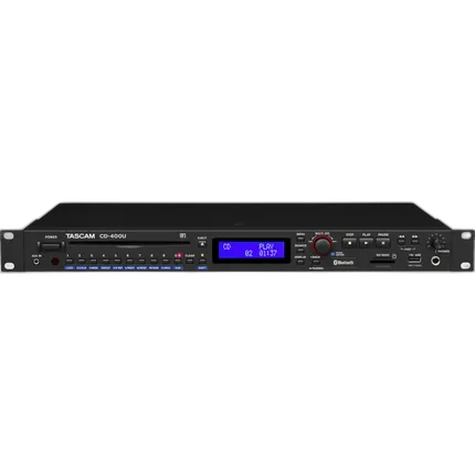 Tascam CD-400U CD/SD/USB Player with Bluetooth and AM/FM Tuner