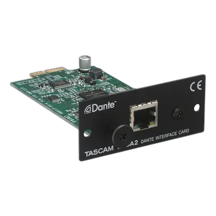 Tascam 2-Ch Input/Output Dante Interface Card for SS-R250N and SS-CDR250N
