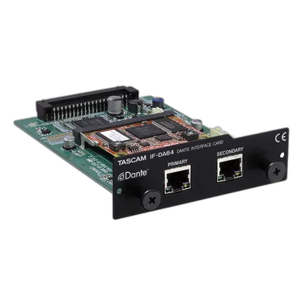 Tascam IF-DA64 64-Channel Dante Interface Card for DA-6400