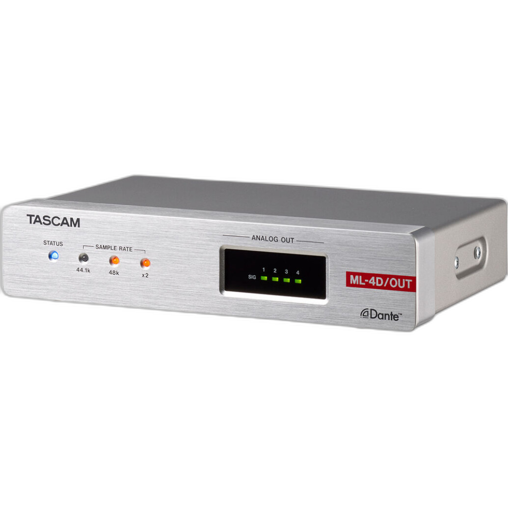 Tascam ML-4D OUT-X Dante converter