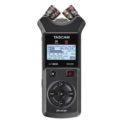 TASCAM DR-07XP 2-Channel 32-Bit Float Portable Audio Recorder