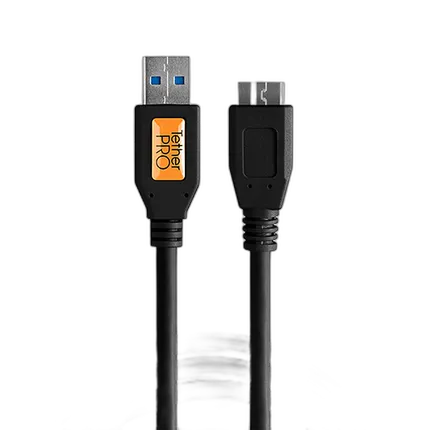 Tether Tools Starter Tether Kit w/ USB-C to 3.0 Micro-B 15ft / 4.6m Black