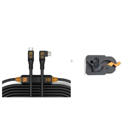 Tether Tools TetherGuard LeverLock and Cable Kit USB-C to USB-C 31ft Straight