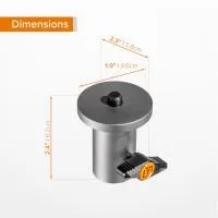 Tether Tools Rock Solid Baby Ballhead Adapter - 5/8 to 3/8 4
