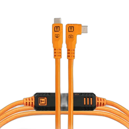 TetherPro Optima 10G USB-C Straight to Straight High-Visibility Orange - 6 f