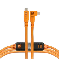 TetherPro Optima 10G USB-C Straight to Straight High-Visibility Orange - 6 f 0