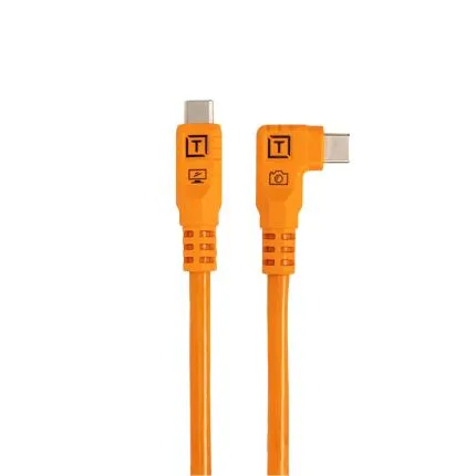 Tether Tools TetherPro Optima 10G USB-C Straight-to-Right Angle Pigtail Adap