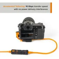 Tether Tools TetherPro Optima 10G USB-C Straight-to-Right Angle Pigtail Adap 2