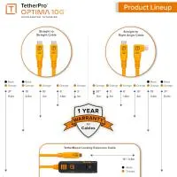 Tether Tools TetherPro Optima 10G USB-C Straight-to-Right Angle Pigtail Adap 5