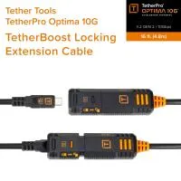 Tether Tools TetherPro Optima 10G TetherBoost Locking USB-C Extension Cable 1