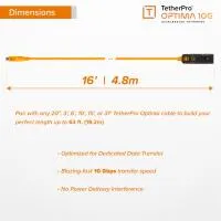 Tether Tools TetherPro Optima 10G TetherBoost Locking USB-C Extension Cable 4