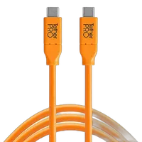 Tether Tools TetherPro USB-C to USB-C Cable 10ft Orange 0