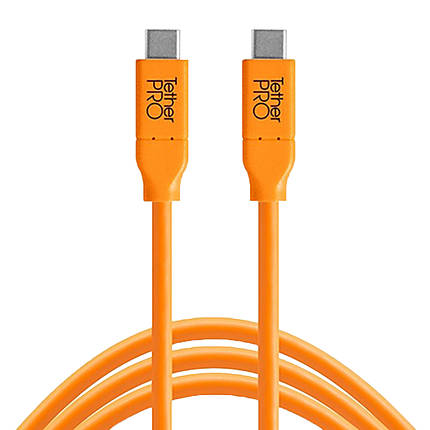 Tether Tools TetherPro USB-C to USB-C Cable 15ft Orange