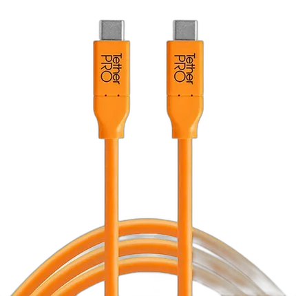 Tether Tools TetherPro USB-C to USB-C Cable 15ft Orange