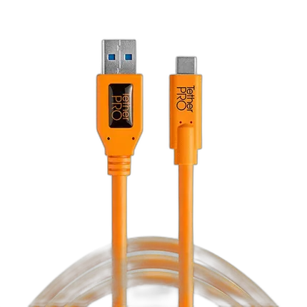 Tether Tools TetherPro USB 3.0 to USB-C Cable 15ft Orange