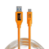 Tether Tools TetherPro USB 3.0 to USB-C Cable 15ft Orange 0