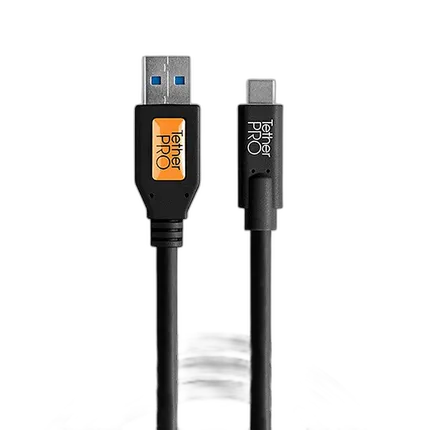 Tether Tools TetherPro USB 3.0 to USB-C Cable 15ft Black
