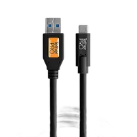 Tether Tools TetherPro USB 3.0 to USB-C Cable 15ft Black 0