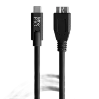 Tether Tools TetherPro USB-C to 3.0 Micro-B Cable 15ft Black 0