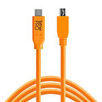 Tether Tools TetherPro USB-C to 2.0 Mini-B 5-Pin Cable 15ft Orange