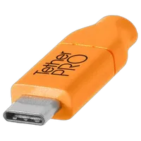 Tether Tools TetherPro USB-C to 2.0 Mini-B 5-Pin Cable 15ft Orange 1