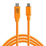 Tether Tools TetherPro USB-C to 2.0 Micro-B 5-Pin Cable 15ft Orange
