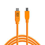 Tether Tools TetherPro USB-C to 2.0 Mini-B 8-Pin Cable 15ft Orange