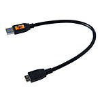 TetherPro USB 3.0 male to Micro-B 1ft Black
