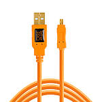 Tether Tools 15ft / 4.6m TetherPro USB 2.0 A to Mini-B 8 pin Orange