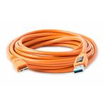 Tether Tools 15ft TetherPro USB 3.0 Male A to Micro-B Cable Orange
