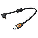 Tether Tools Tetherpro Usb 3.0 A Male To Micro B Right Angle -  1Ft Blk