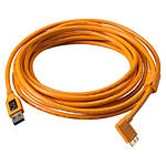 Tether Tools Tetherpro Usb 3.0 A Male To Micro B Right Angle 15ft Orange