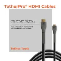 Tether Tools TetherPro HDMI Mini to HDMI 2.0 10ft (3m) Black 1