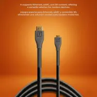 Tether Tools TetherPro HDMI Micro to HDMI 2.0  3ft (1m) Black 6
