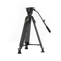 Tilta Cine Fluid Head  and  One Touch Carbon Fiber Tripod Legs 26.5lb Space Gray 0