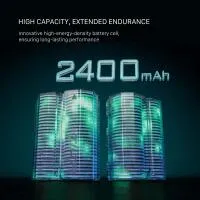 Tilta 2400mAh NP-FZ100 Battery with USB-C Input  - Green 3